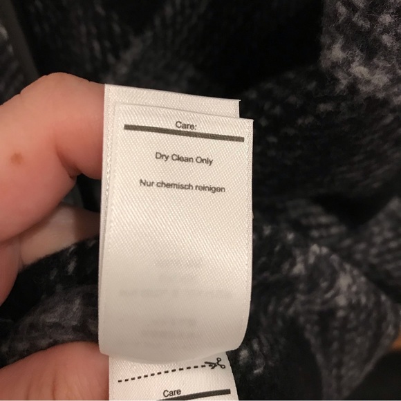 Smartwool Aspen Grove Plaid Poncho Jacket XL gray merino wool black - Picture 12 of 16